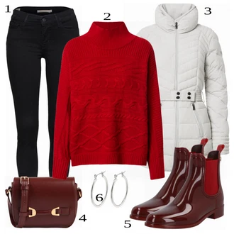 Outfit sa Crvena Čizmica LEMON JELLY "Kombinacije za svaki dan"