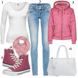 Dlouhé Outfit s Černá/Fialová/Bílá/Hnědá/Oranžová/Růžová Džíny s Dírou/Zkrácené Džíny/Motorkářské Džíny/Kožená bunda/Push up Džín/Džíny s Nízkým Sedem/Džín s Nízkým Pasem/Džíny s Rozparkem/Kotníková Bota LTB "LTB Džíny"