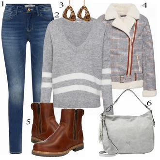 Outfit s Červená Bullboxer "LTB Svetr"