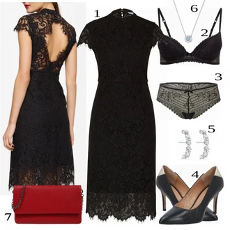 outfit mit Rdeča Torba za čez ramo Buffalo "Oblačila za večerno druženje"