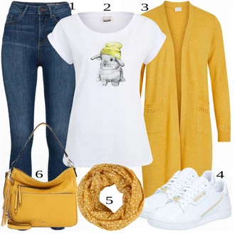outfit mit Modra/Črna Kavbojke VERO MODA "Lahka pomladna oblačila"