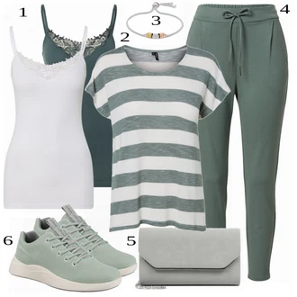 outfit mit Siva Priložnostni Vrh Only "Tvoj cool outfit"