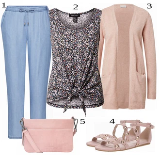 Outfit s Šedá Top New Look "Lehký Outfit"