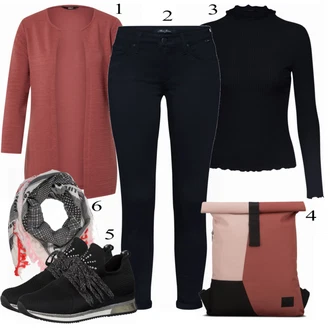 Outfit s Modrá Teniska MARCO TOZZI "Lehký Outfit"
