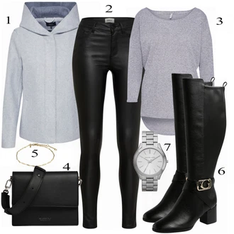 outfit mit Črna Škorenj Guess "Tvoja elegantna obleka"