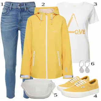 Outfit sa Žuta Tenisica Vans "Lagani Outfit"