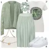 Elegantní outfity s plisovanou sukní image