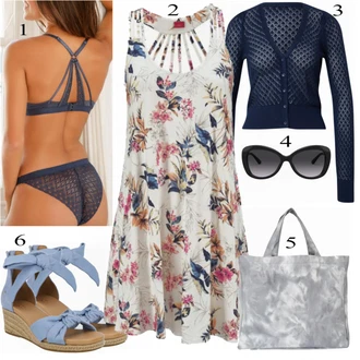 Outfit s Černá Sluneční Brýle michael kors "Letní outfit na volný čas"