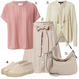 Outfit s Sukně/Zvonová Kalhoty NÜMPH "Lehký outfit"