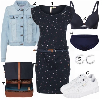 outfit mit Modra/Siva Denim Jakna Noisy may "Tvoj cool outfit"