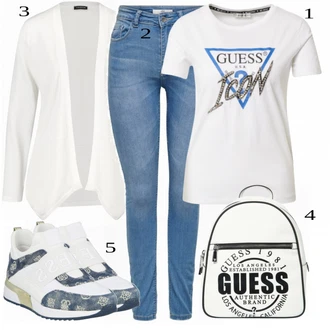outfit mit Siva Superga Guess "Tvoj cool outfit"