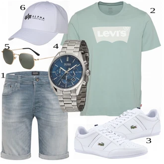 outfit mit Bela/Siva Superga Lacoste "Priložnostna oblačila"