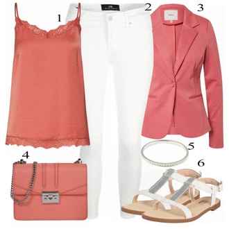 Outfit s Béžová Sandály Clarks "Lente Outfit"