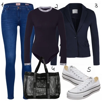 Outfit s Modrá Calvin Klein Swimwear "Levis"