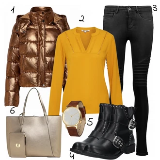 Outfit s ?erná Kalhoty/Midi Kabát/Vest Dlouhý svetr Only "Líza"