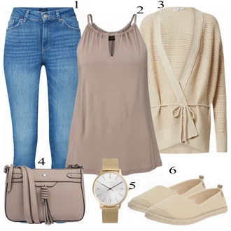 Outfit s Béžová Bota ROXY "Ležérní Freizeit Look"