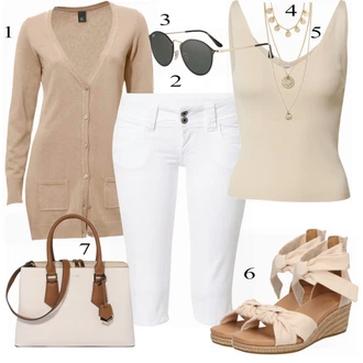Outfit s Růžová/Béžová/Modrá Sandály/Zimní bota UGG "Ulice styl outfitu"