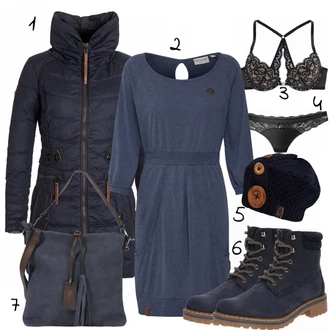 Outfit s Růžová/Černá Spodní kalhotky/Průhledná kalhotka/Brazilské Kalhotky/Klasické kalhotky/Tanga/Průsvitná kalhotka Lascana "Melisa"