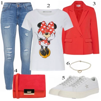 Ležérní outfity s Červená Vila "Minnie"