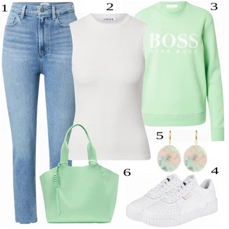 outfit mit Siva/Bela Superga Puma "Tvoj udobni outfit"