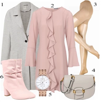 Outfit s Béžová Kozačka Public Desire "Příležitostný Outfit"