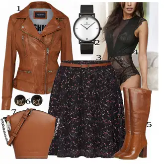 Outfit sa Crna Suknja About You "Poslovni odijevni komplet"