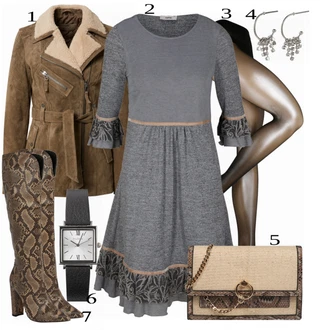 Outfit s Zelená Kozačka Public Desire "Módní Business Look"