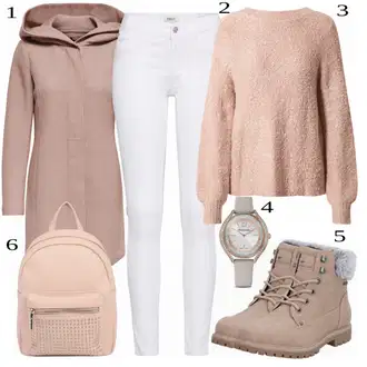 Moderní Outfit s Bílá/Hnědá/Černá Džín s Širokou Nohavicí/Dámské Džíny s Délkou 7/8/Zvonové Džíny/Zkrácené Džíny/Formální Košile/Džíny Culottes/Plisované Džíny Only "Podzimní módní styl"Look: Styl, Cool, Francouzské, Italský, Námořní, Moderní, Mom, Krásný, Španělské, Western, Old Money, 70tá léta
