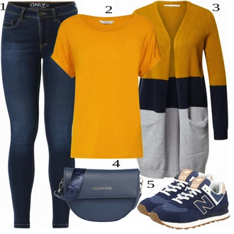 Outfit s Černá Teniska New Balance "Ulice Styl Outfit"