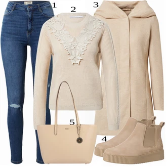 outfit mit Zelena/Bež Škorenj Tamaris "1"