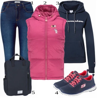 outfit mit Modra Superga Skechers "1"