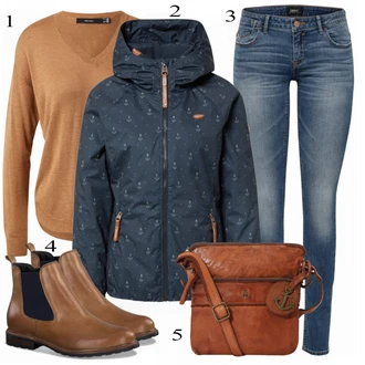 Narozeniny Zima Outfit s Modrá/Světle modrá/Tmavě modrá Push up Džín/Zimní bunda/Džín s Nízkým Pasem/Kotníková Bota/Slim Fit Džíny/Kožené Boty/Džíny s Nízkým Sedem/Navlékací džíny Only "Praktický vzhled"Look: Bar, 18. narozeniny, Narozeniny