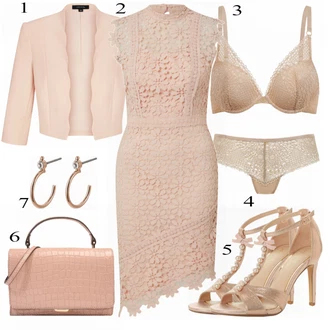 Outfit s Béžová Bota Na Podpatku "Módní vzhled pro rande"