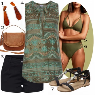 outfit mit Črna Majica Lascana "Tvoj cool outfit"