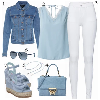 Outfit s Modrá RALPH LAUREN "Módní letní vzhled"