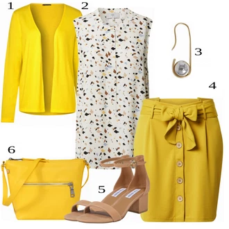 Outfit s Žlutá Street One "Módní letní styl"