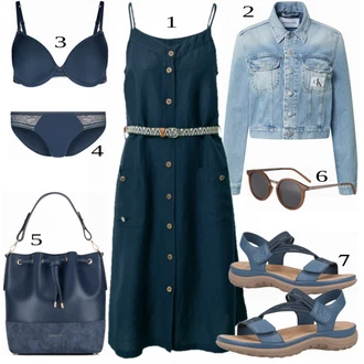 Outfit sa Plava Traper Jakna Calvin Klein "Tvoj otmjeni outfit"