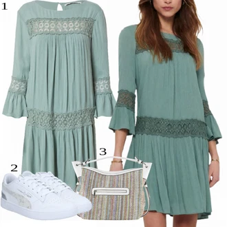 Outfit s Tyrkysový/Zelená/Světle modrá Boho Letní Šaty/Boho Šaty Elegantní/Francouzské šaty/Tunikové šaty/Šaty S Kosticí/Vintage Boho Šaty Only "Lehký outfit"