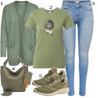 Outfit s Šedá Šněrovací Bota/Nízká bota na podpatku/Zimní bota/Nízká Teniska/Běžecká bota Mustang "Ulice Styl Outfit"