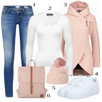 Outfit s Béžová Klobouk Tommy Hilfiger "Módní Ležérní Outfit"