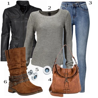 outfit mit Rdeča Škorenj Mustang "Modna priložnostna oblačila"