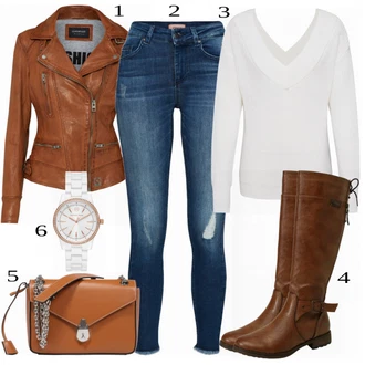 Ležérní outfity s Červená Zimní bota/Kozačka po Kolena/Chelsea Boty/Kožená Kozačka nad Koleno/Klasická kozačka Mustang "Módní Ležérní outfit"