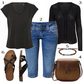 Outfit s Modrá Košile Pepe Jeans "Módní outfit pro volný čas"