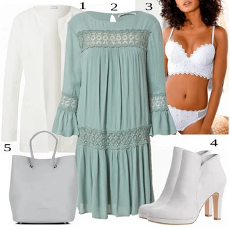 Outfit s Dlouhé Kardigany/Dlouhá tylová sukně/Svetrové Šaty/Dlouhý Zimní Kabát/Sveter JdY "Módní jarní Outfit"