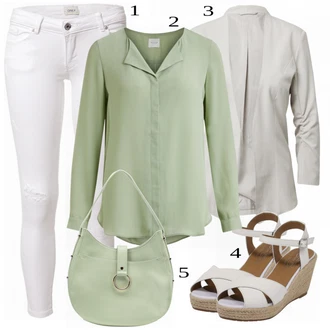 outfit mit Siva Hlače Only "Tvoj cool outfit"