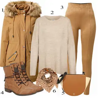 Outfity pro dešťové počasí "Módní zimní Outfit"