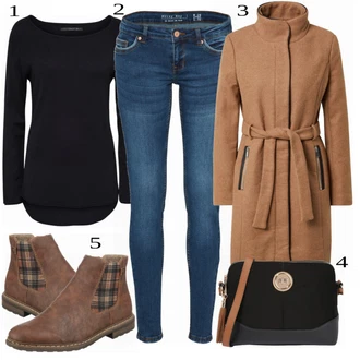 Outfit sa Zeleno Čizmica Rieker "Tvoj otmjeni outfit"