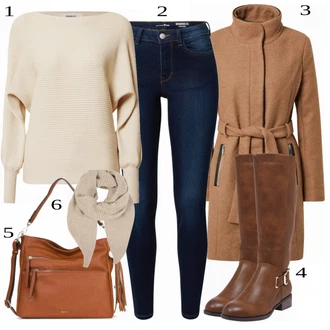 Outfit s Červená Kozačka Call it Spring "Módní zimní Outfit"