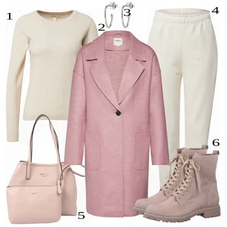 outfit mit Bež Škorenj Tamaris "Modna zimska oblačila"