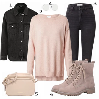 outfit mit Črna Kavbojke Gina Tricot "Modna zimska oblačila"